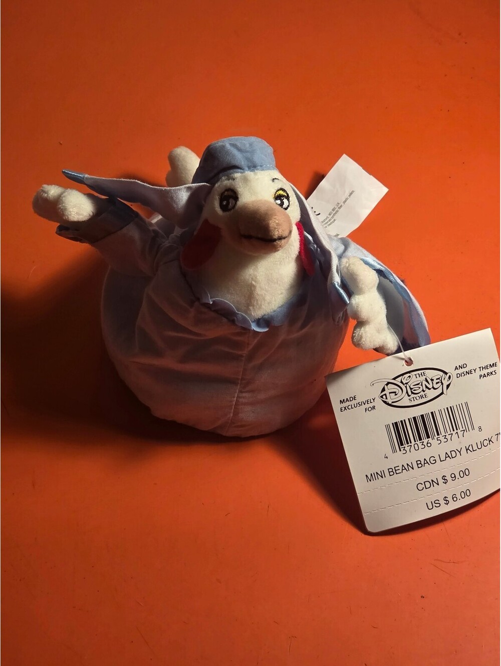 Robin Hood Lady Kluck Mini Bean Bag Disney Store Exclusive